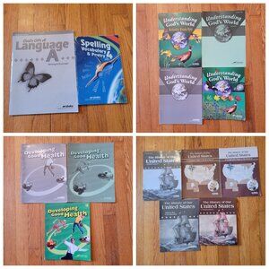 Abeka Health Science History Grade 4 Work Text Answer Test Key Book Lot Home Sch